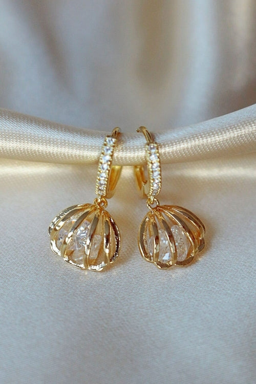 boucle d'oreille en coquillage