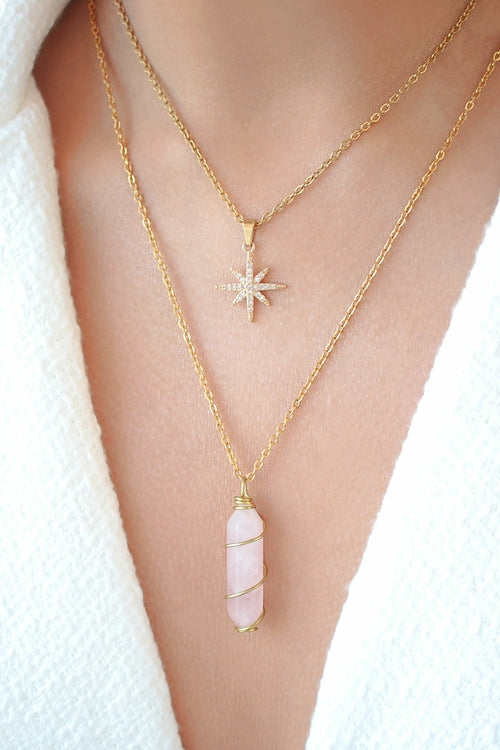 Collier avec cristaux