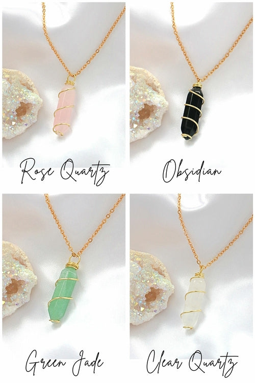 Collier avec cristaux