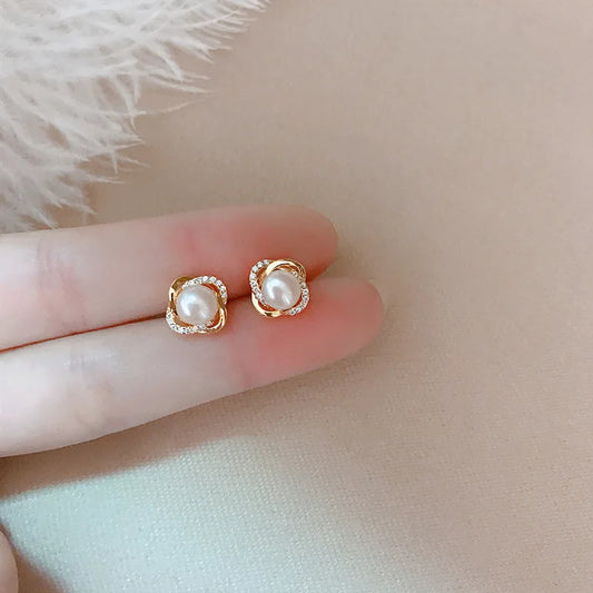 Boucle d'oreille plaqué or 14K