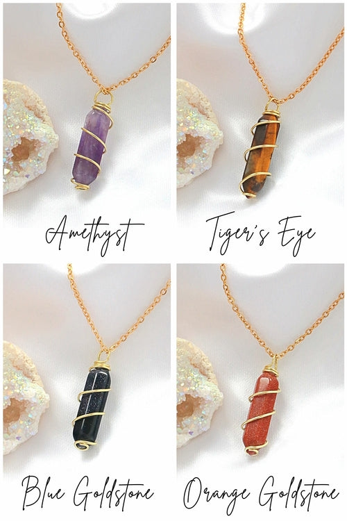 Collier avec cristaux